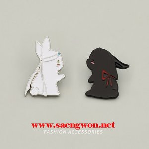 진정령 토끼 뱃지 시리즈2 왕이보 샤오잔 (한세트)